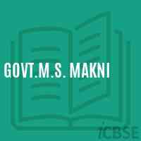 Govt.M.S. Makni Middle School Logo