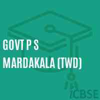 Govt P S Mardakala (Twd) Primary School Logo