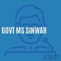 Govt Ms Sinwar Middle School Logo