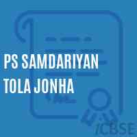 Ps Samdariyan Tola Jonha Primary School Logo