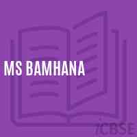 Ms Bamhana Middle School Logo