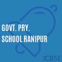 Govt. Pry. School Ranipur Logo