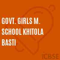 Govt. Girls M. School Khitola Basti Logo
