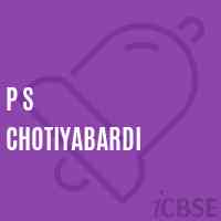 P S Chotiyabardi Primary School Logo