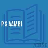P S Aambi Primary School Logo