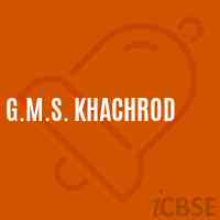 G.M.S. Khachrod Middle School Logo
