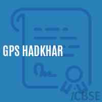 Gps Hadkhar Primary School Logo