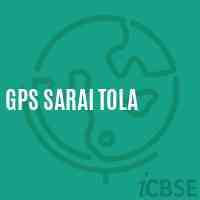Gps Sarai Tola Primary School Logo