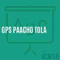 Gps Paacho Tola Primary School Logo