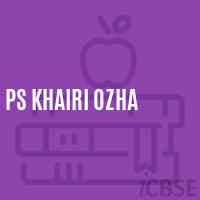 Ps Khairi Ozha Primary School Logo