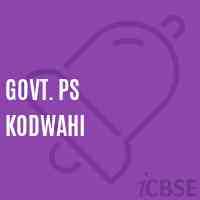 Govt. Ps Kodwahi Primary School Logo
