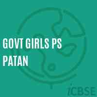 Govt Girls Ps Patan Primary School Logo