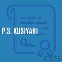 P.S. Kusiyari Primary School Logo