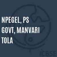 Npegel, Ps Govt, Manvari Tola Primary School Logo