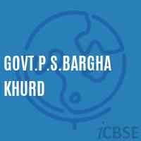 Govt.P.S.Bargha Khurd Primary School Logo