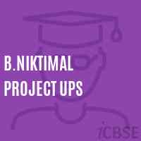 B.Niktimal Project Ups Middle School Logo