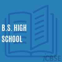 B.S. High School Logo