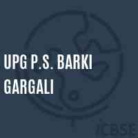 Upg P.S. Barki Gargali Primary School Logo