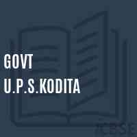Govt U.P.S.Kodita Middle School Logo