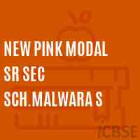 New Pink Modal Sr Sec Sch.Malwara S High School Logo