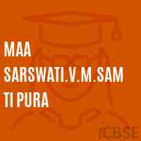 Maa Sarswati.V.M.Samti Pura Middle School Logo