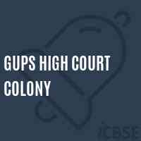 Gups High Court Colony Middle School Logo