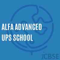 Alfa Advanced Ups School Logo