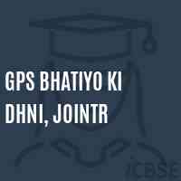 Gps Bhatiyo Ki Dhni, Jointr Primary School Logo