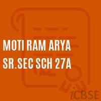 Moti Ram Arya Sr.Sec Sch 27A Senior Secondary School Logo