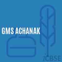 Gms Achanak Middle School Logo