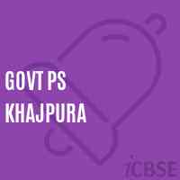 Govt Ps Khajpura Primary School Logo