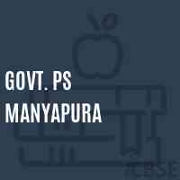 Govt. Ps Manyapura Primary School Logo
