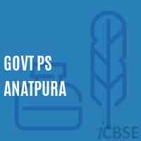 Govt Ps Anatpura Primary School Logo