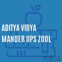 Aditya Vidya Mander Ups Zool Middle School Logo