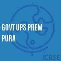 Govt Ups Prem Pura Middle School Logo