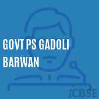 Govt Ps Gadoli Barwan Primary School Logo