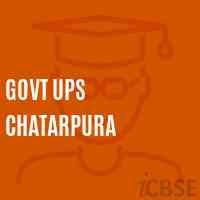 Govt Ups Chatarpura Middle School Logo