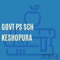 Govt Ps Sch Keshopura Primary School Logo