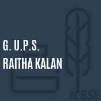 G. U.P.S. Raitha Kalan Middle School Logo