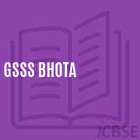 Gsss Bhota High School Logo