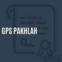 Gps Pakhlah Primary School Logo