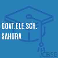 Govt.Ele.Sch. Sahura Primary School Logo