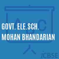 Govt. Ele.Sch. Mohan Bhandarian Primary School Logo