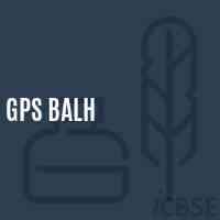Gps Balh Primary School Logo