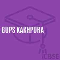 Gups Kakhpura Middle School Logo