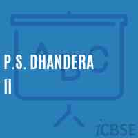 P.S. Dhandera Ii Primary School Logo