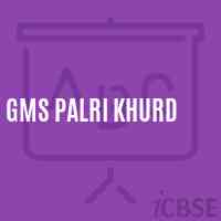 Gms Palri Khurd Middle School Logo