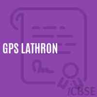 Gps Lathron Primary School Logo