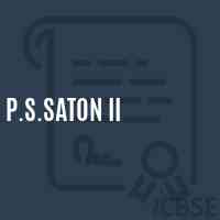 P.S.Saton Ii Primary School Logo