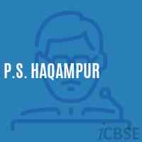 P.S. Haqampur Primary School Logo